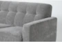 Allie Grey 111" 2 Piece Queen Memory Foam Sleeper L-Shaped Sectional with Left Arm Facing Corner Chaise - Detail