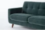 Allie Midnight Jade Green 108" 2 Piece Sectional with Left Arm Facing Corner Chaise - Detail