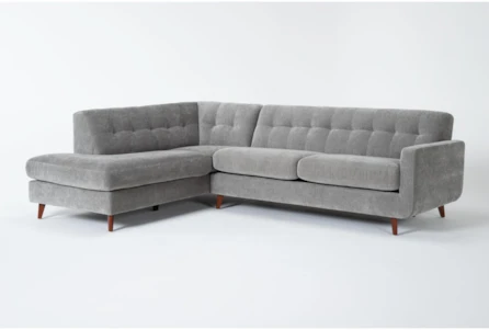 Allie Grey 108" 2 Piece Sectional with Left Arm Facing Corner Chaise