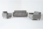 Allie Grey 3 Piece Queen Sleeper Sofa/Loveseat/Chair - Signature
