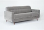 Allie Grey 79" Queen Memory Foam Sleeper Sofa Bed - Side