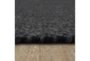 8'X10' Rug-Theo Dark Charcoal Woven Wool Blend - Detail