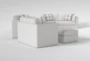 Santo Foam Microfiber 102" Queen Sleeper/Loveseat/Chair/Ottoman Set - Side