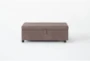 Charleston Brown Ottoman with Twin Sleeper - Front