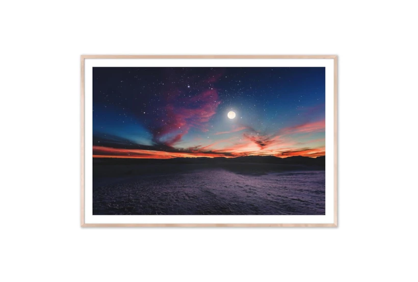 60X40 Moon Gazing II  With Natural Frame - 360