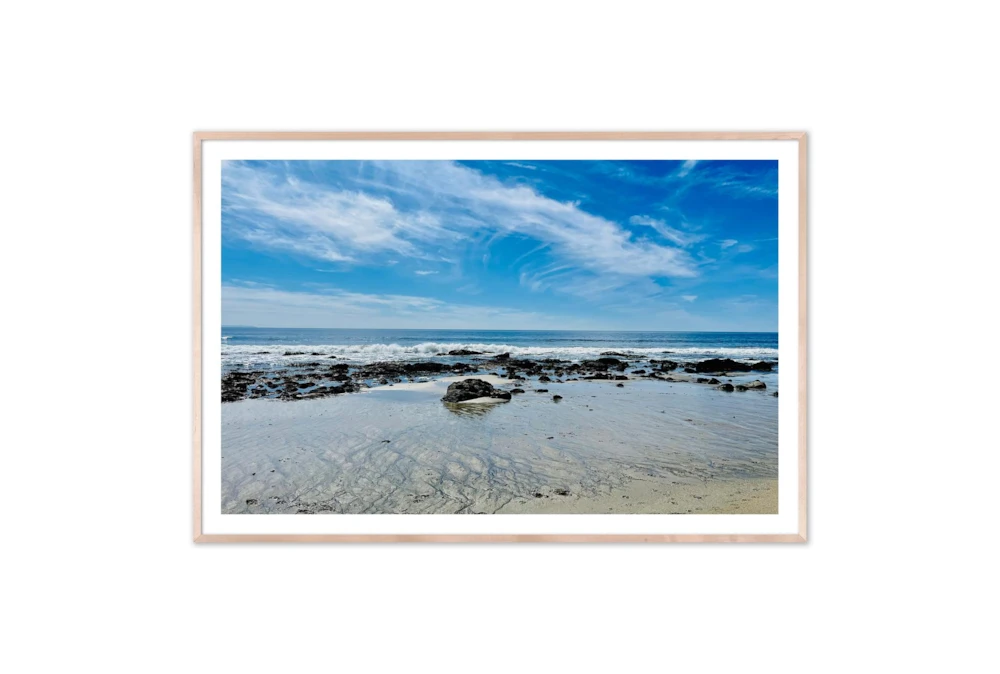 60X40 Malibu Beachscape With Natural Frame