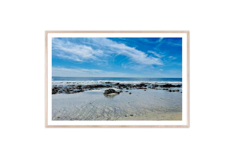 60X40 Malibu Beachscape With Natural Frame - 360