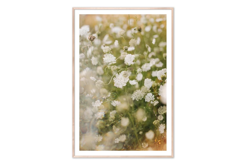 30X40 Wild Bloom With Natural Frame