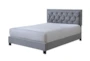 Dianna Grey King Tufted Upholstered Panel Bed - Signature