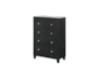 Cady Black 4-Drawer Chest - Signature