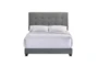 Archer Grey Full Upholstered Panel Bed - Front