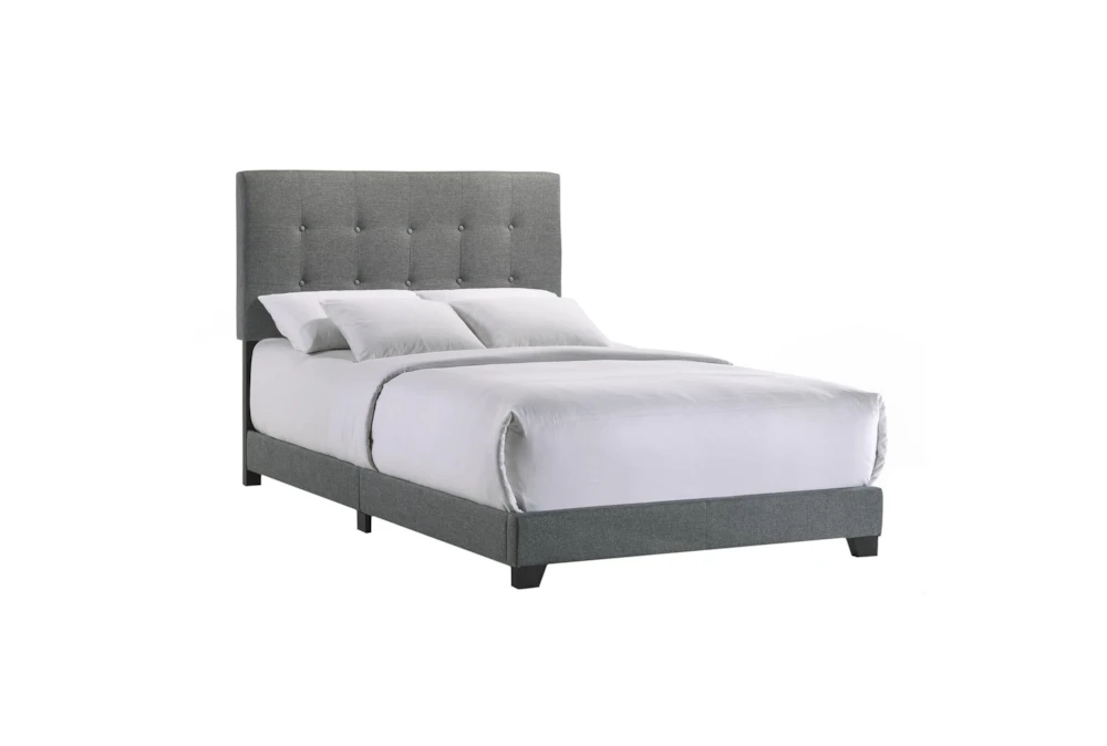 Archer Grey Full Upholstered Panel Bed
