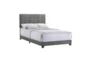 Archer Grey Full Upholstered Panel Bed - Signature
