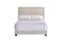 Ziya Ivory Full Upholstered Panel Bed - Front