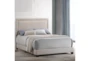 Ziya Ivory Full Upholstered Panel Bed - Room