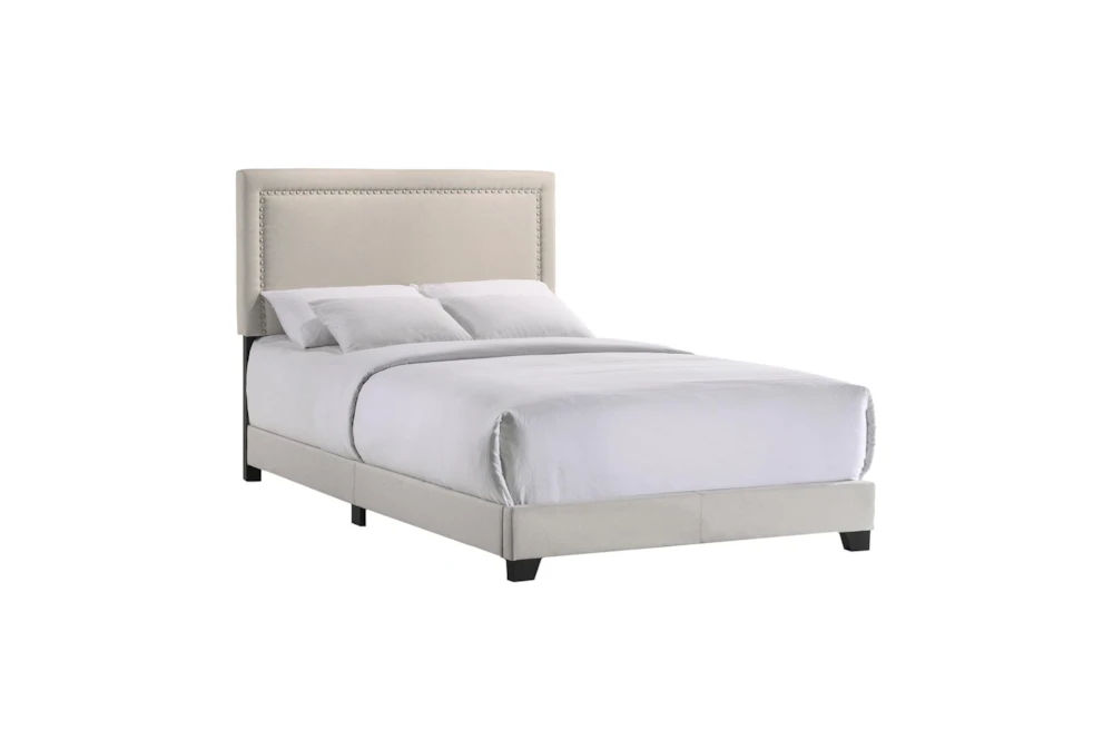 Ziya Ivory Full Upholstered Panel Bed