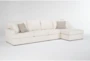 Belinha II Opal 3 Piece Full Sleeper Sectional with Right Arm Facing Chaise - Signature