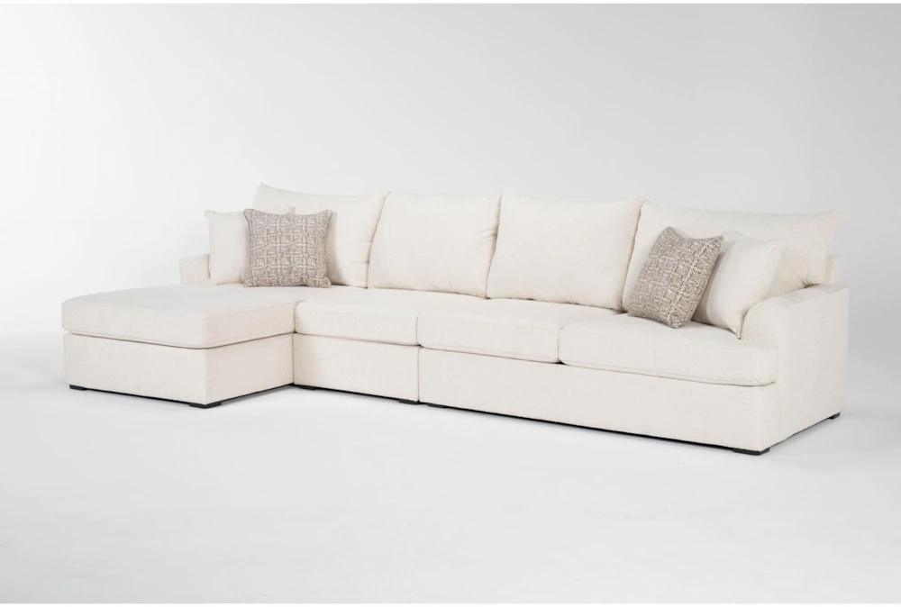 Belinha II Opal 3 Piece Full Sleeper Sectional with Left Arm Facing Chaise