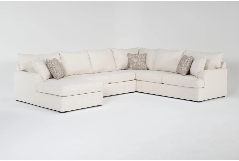 Belinha II Opal 4 Piece Full Sleeper Sectional with Left Arm Facing Chaise