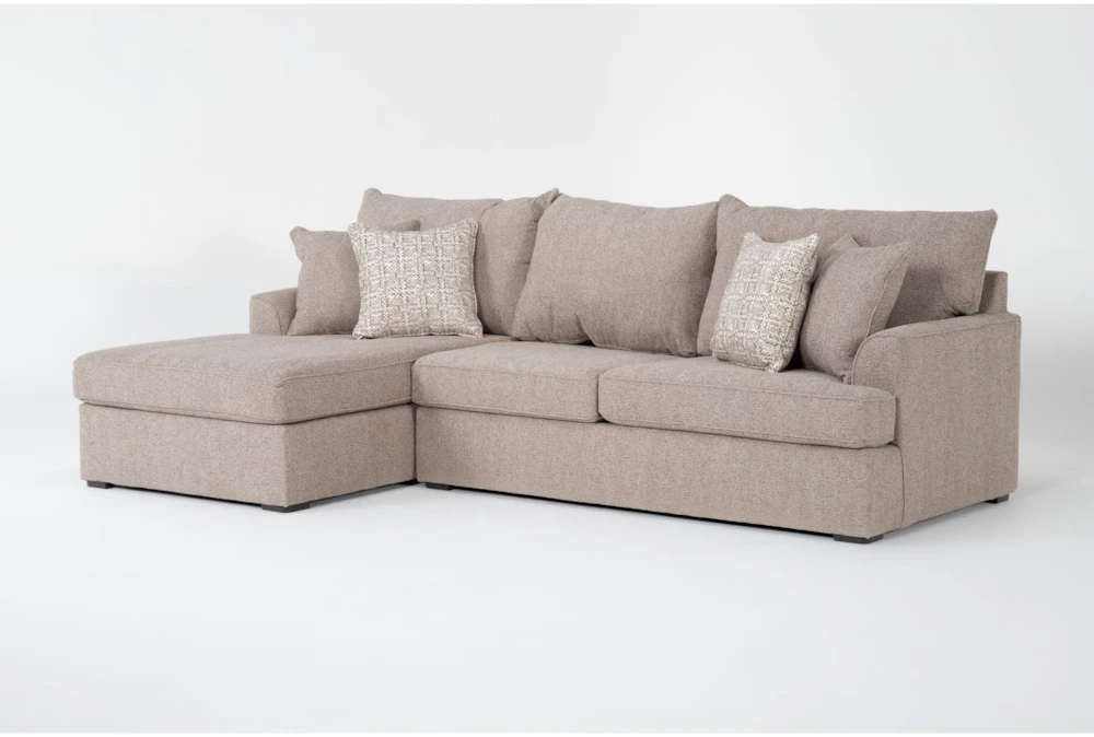 Belinha II Taupe 2 Piece Sectional with Left Arm Facing Chaise