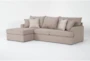 Belinha II Taupe 2 Piece Sectional with Left Arm Facing Chaise - Signature