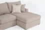 Belinha II Taupe 3 Piece Full Sleeper Sectional with Right Arm Facing Chaise - Detail