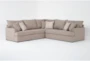 Belinha II Taupe 3 Piece Sectional with Right Arm Facing Full Sleeper - Signature