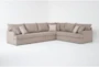 Belinha II Taupe 4 Piece Sectional with Right Arm Facing Full Sleeper - Side