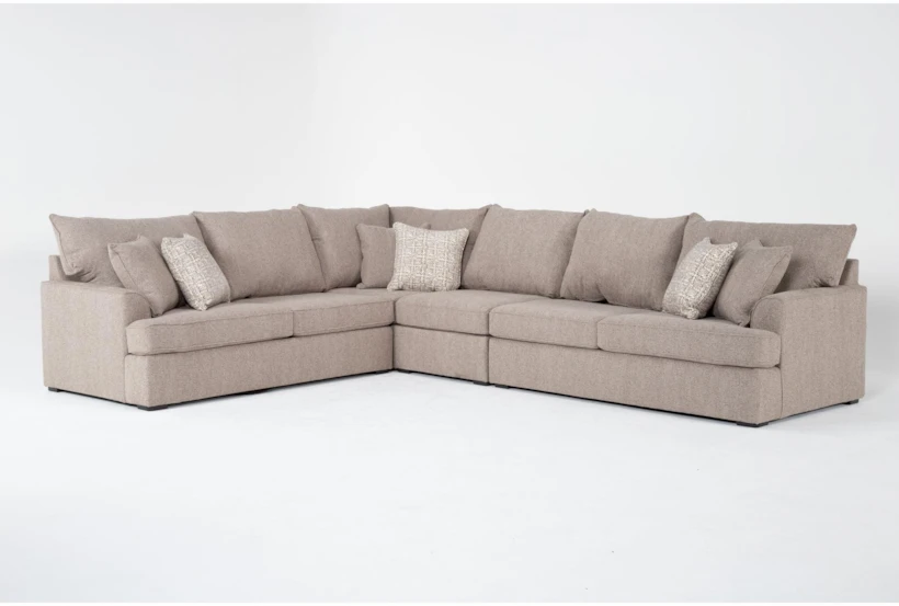 Belinha II Taupe 4 Piece Sectional with Right Arm Facing Full Sleeper - 360