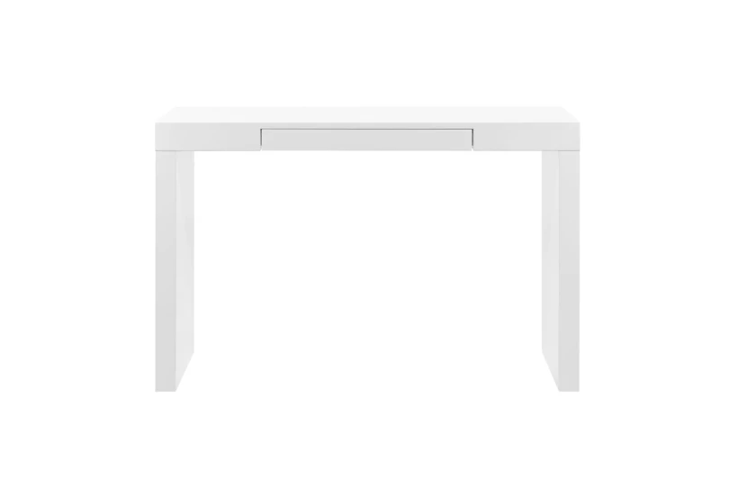 Dante 47" Matte White Desk With 1 Drawer - 360