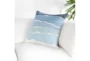 22X22 Capri Blue Waves Square Throw Pillow - Room