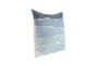 22X22 Capri Blue Waves Square Throw Pillow - Side