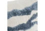 22X22 Capri Blue Hand Tufted Square Throw Pillow - Material