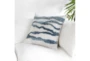 22X22 Capri Blue Hand Tufted Square Throw Pillow - Room