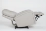 Tiburon Dove Grey Power Zero Gravity Recliner with Power Headrest & USB - Detail