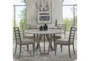 Penelope 54" Round Faux Marble Dining Table - Room