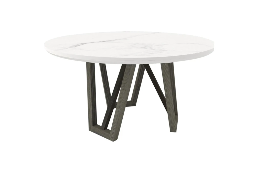 Penelope 54" Round Faux Marble Dining Table