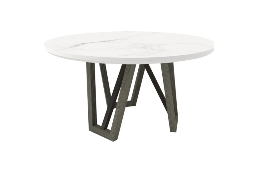 Penelope 54" Round Faux Marble Dining Table - 360