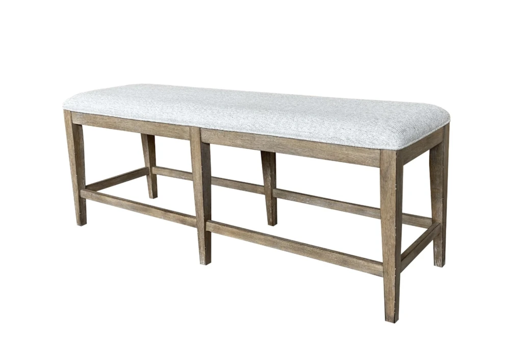 Sunlight Sandstone Upholstered 60" Bench Counter