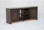 Mead Saddle Brown 68" Modern TV Stand - Side