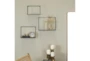 15X12 Black Metal Thin Minimalist Frame Wall Shelves Set Of 3 - Room