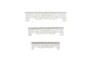 28X6 White Washed Wood Floral Carved Wall Shelves Set Of 3 - Signature
