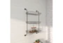 21X34 Black Metal Suspended Basket Industrial 3 Tier Wall Shelf - Room