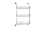 21X34 Black Metal Suspended Basket Industrial 3 Tier Wall Shelf - Signature