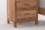 Reagan Chocolate II Queen Wood 3 Piece Bedroom Set With 1-Drawer & 3-Drawer Nighstand - Detail