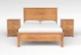 Reagan Toffee II King Wood 3 Piece Bedroom Set With 2 3-Drawer Nighstand - Signature