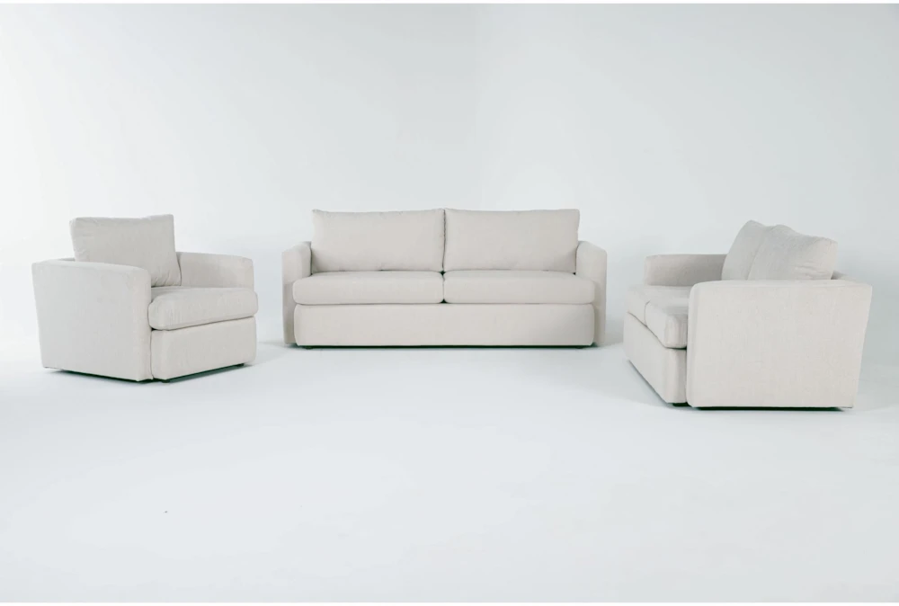 Basil Porcelain 3 Piece Sofa, Love & Chair Set