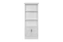 Cromwell White 35" Door Bookcase - Front