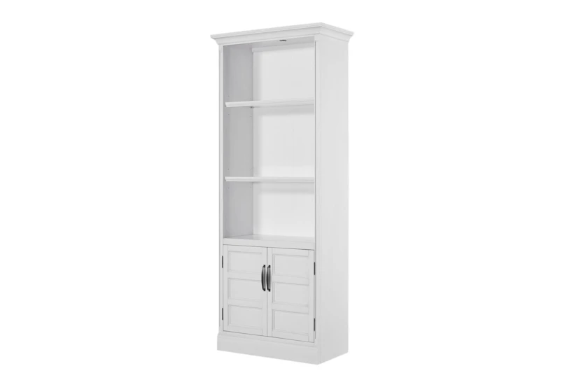 Cromwell White 35" Door Bookcase - 360