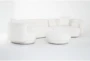 Formosa 167" 3 Piece Sectional with Cocktail Ottoman - Side